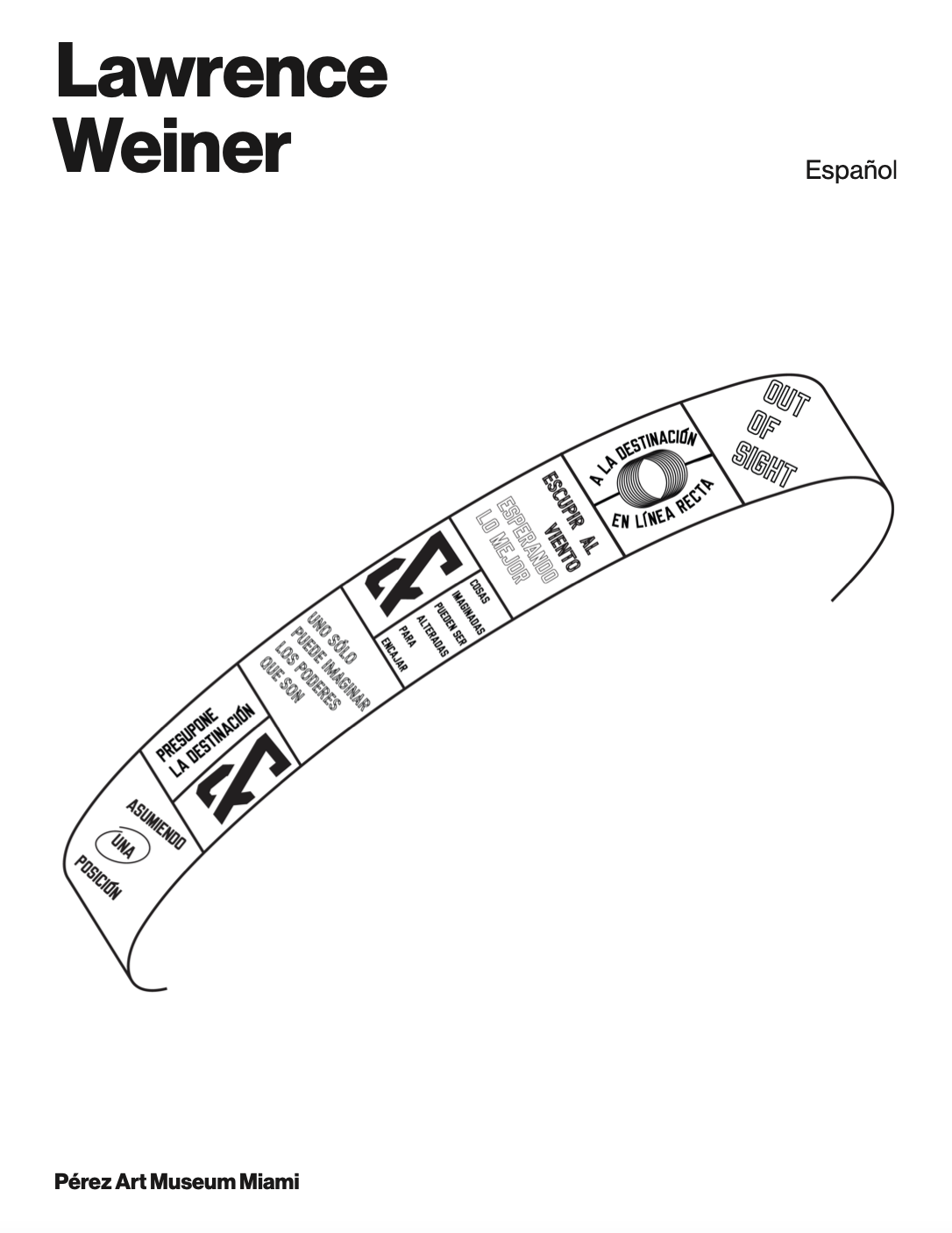 Lawrence Weiner Gallery Notes: Español